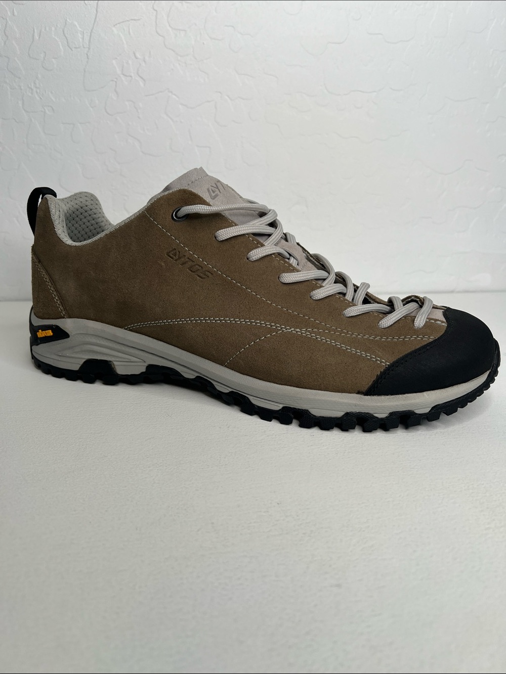Lytos Le Florian taupe tan hiking trail sneakers suede men’s size 46 EU 12 US